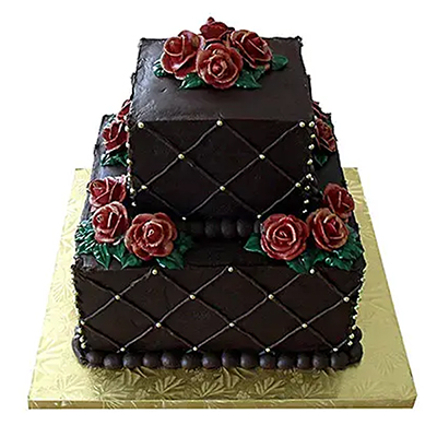 "Delicious Grand Choco Cake - 4 Kgs ( 2 step) - Click here to View more details about this Product